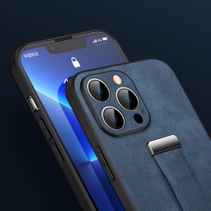 SULADA - SULADA iPhone 15 Pro Max Skal Crazy Horse PU+PC+TPU Röd