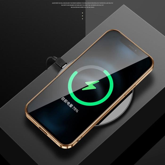 SULADA - SULADA iPhone 15 Pro Max Skal Electroplating PU Läder Röd