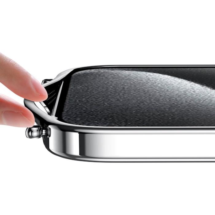 SULADA - SULADA iPhone 15 Pro Max Skal Elektropläterad Klar TPU Svart