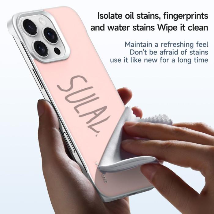 SULADA - SULADA iPhone 15 Pro Max Skal Frameless PU + PC Bakcover Lila