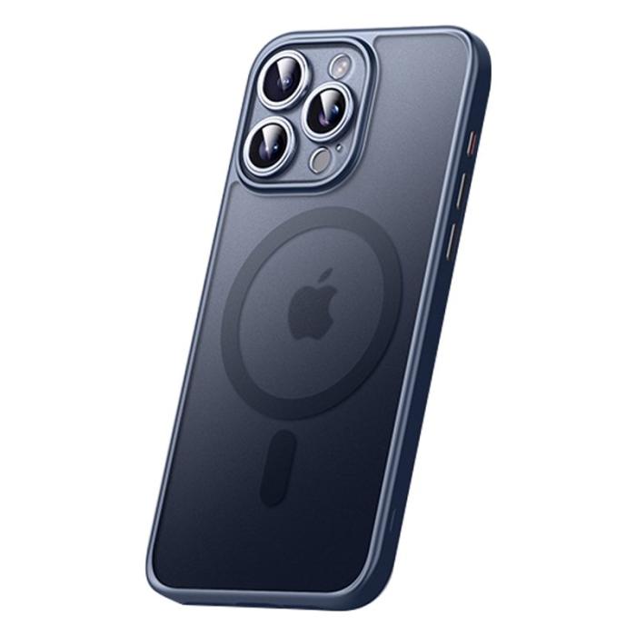 SULADA - SULADA iPhone 15 Pro Max Skal MagSafe Anti-fall Titanblå