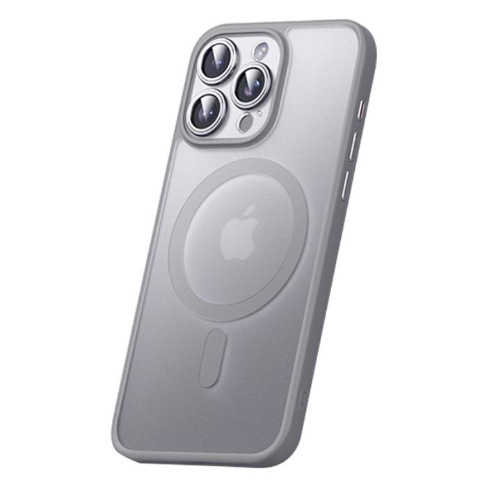SULADA - SULADA iPhone 15 Pro Max Skal MagSafe Anti-fall Titanium Grey