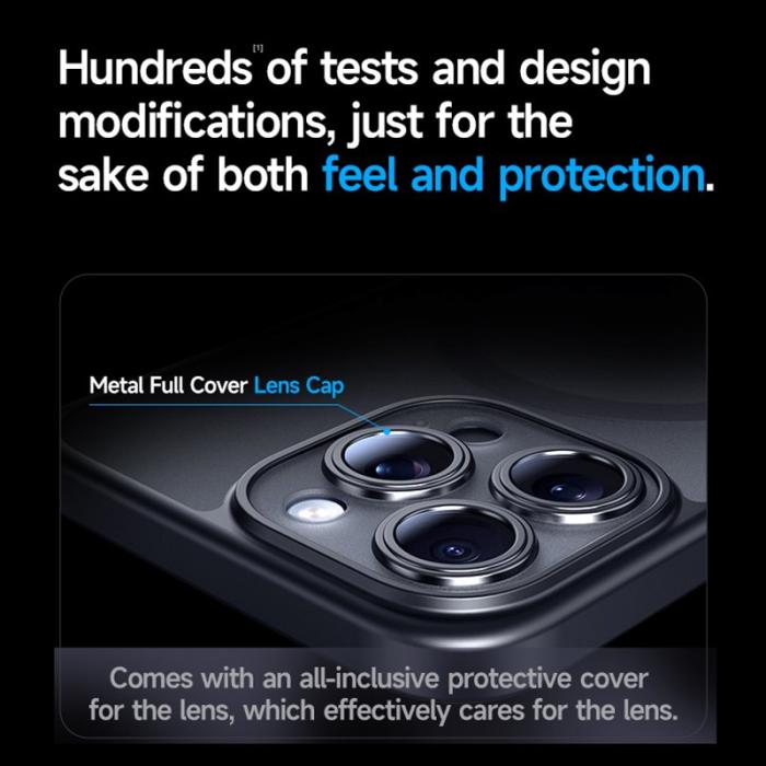 SULADA - SULADA iPhone 15 Pro Max Skal MagSafe Anti-fall Titanium Grey