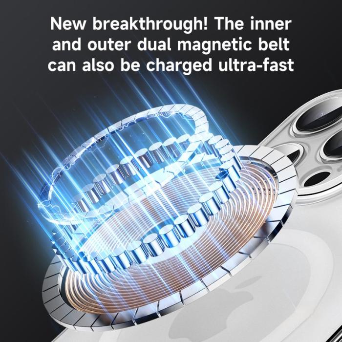 SULADA - SULADA iPhone 15 Pro Max Skal MagSafe PC+TPU Matt Transparent