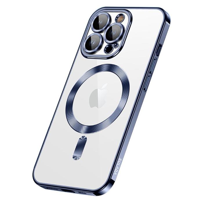 SULADA - SULADA iPhone 15 Pro Max Skal TPU och Härdat Glas - Titanblå