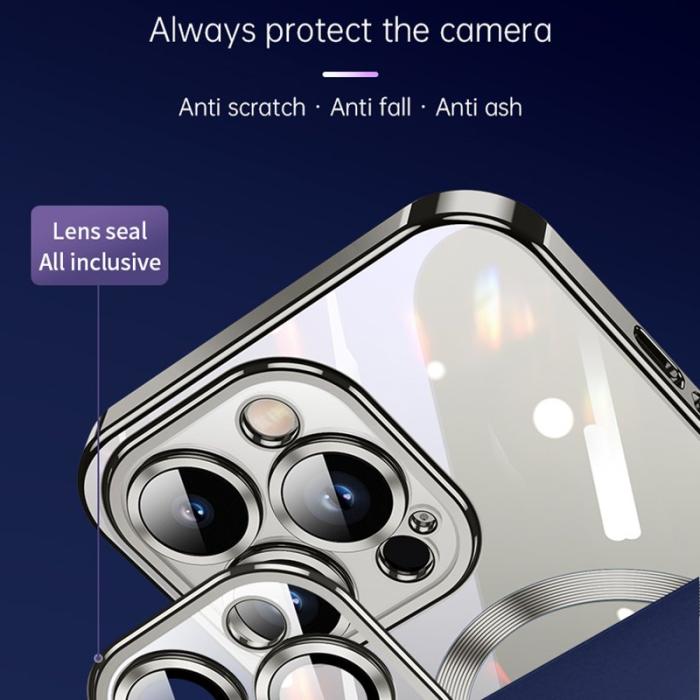 SULADA - SULADA iPhone 15 Pro Max Skal TPU och Härdat Glas - Titanblå