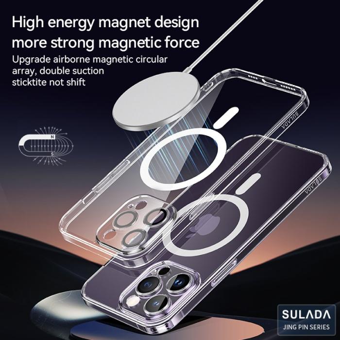 SULADA - SULADA iPhone 15 Pro Max Skal TPU+PC MagSafe Transparent