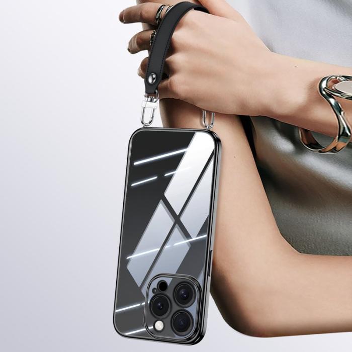 SULADA - SULADA iPhone 15 Pro Skal Elektroplätering Ultra Klar TPU Svart