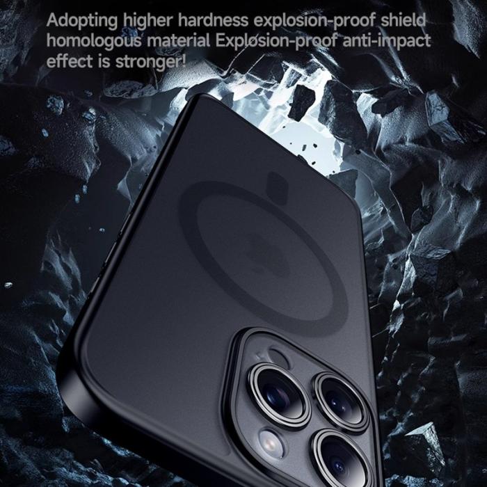 SULADA - SULADA iPhone 15 Pro Skal MagSafe Anti-scratch Titan Svart