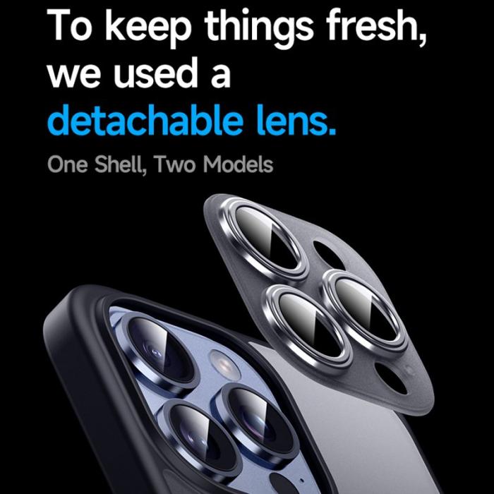 SULADA - SULADA iPhone 15 Pro Skal MagSafe Anti-scratch Titanblå