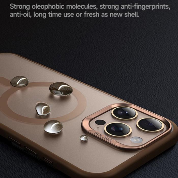 SULADA - SULADA iPhone 15 Pro Skal MagSafe Ultra-Tunn PC+TPU Svart