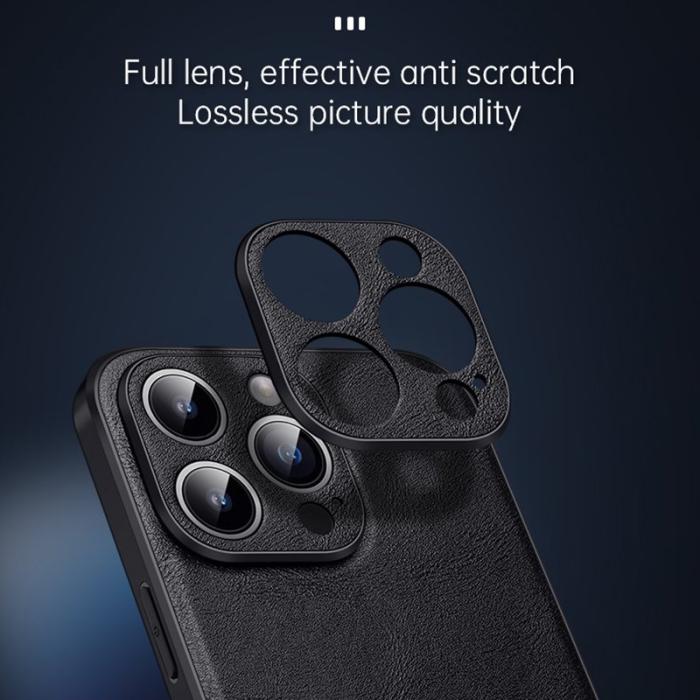 SULADA - SULADA iPhone 15 Pro Skal PU Läder TPU PC Ko-skinn Orange