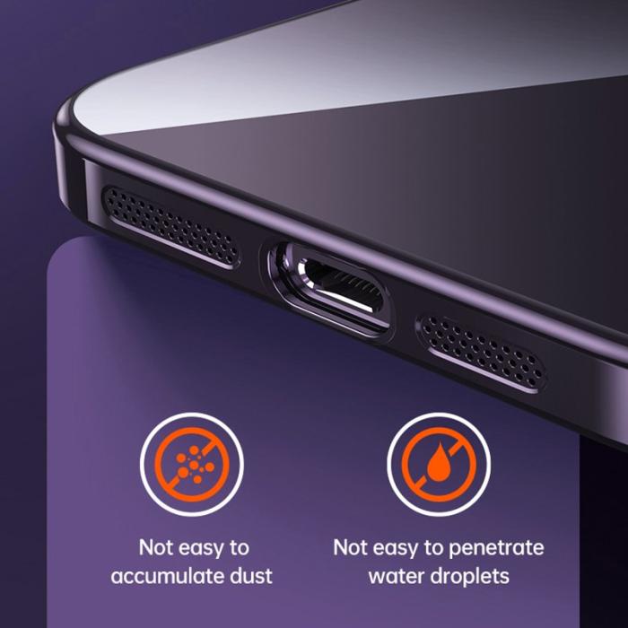 SULADA - SULADA iPhone 15 Pro TPU Skal Electroplating Klar - Baby Blue