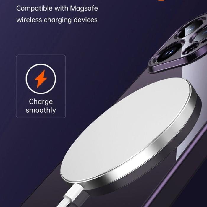 SULADA - SULADA iPhone 15 Pro TPU Skal Electroplating Klart - Mörkblå