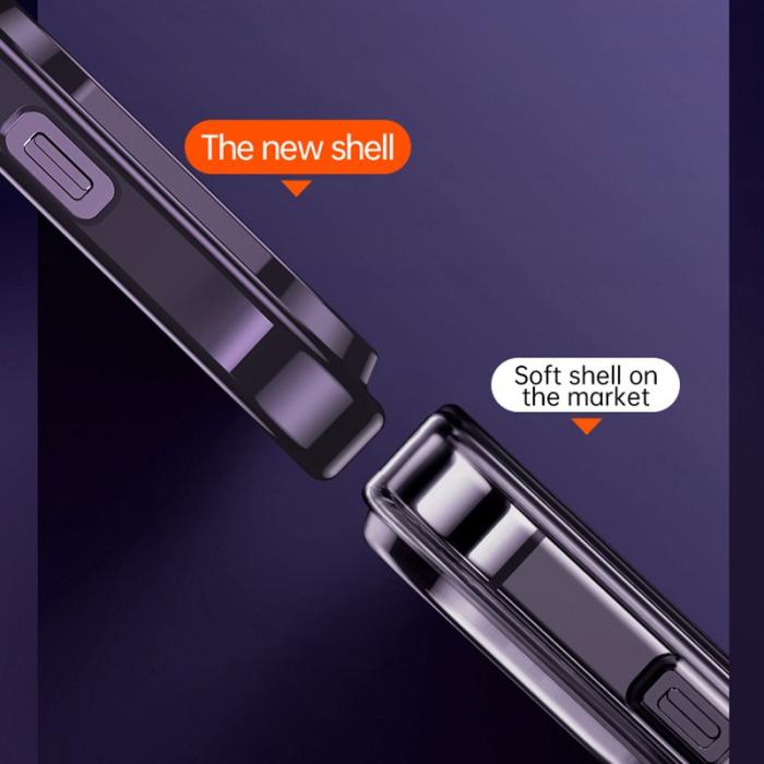 SULADA - SULADA iPhone 15 Skal Drop Resistant TPU Klart Silver