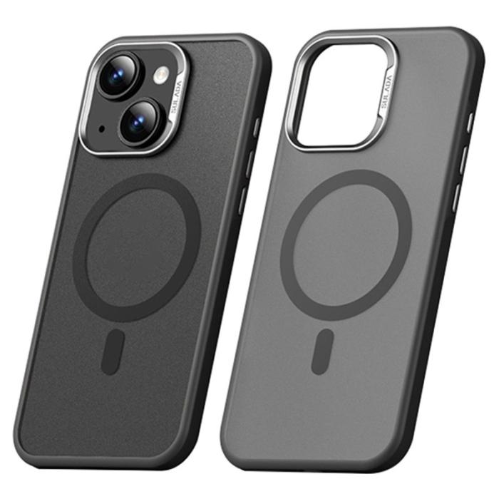 SULADA - SULADA iPhone 15 Skal MagSafe Ultra-Tunn PC+TPU Svart