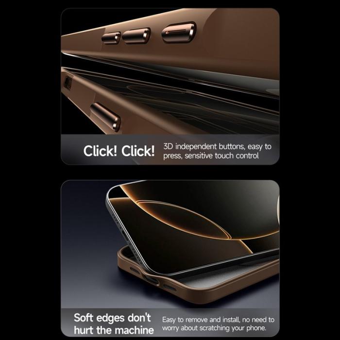 SULADA - SULADA iPhone 15 Skal MagSafe Ultra-Tunn PC+TPU Titan Grå