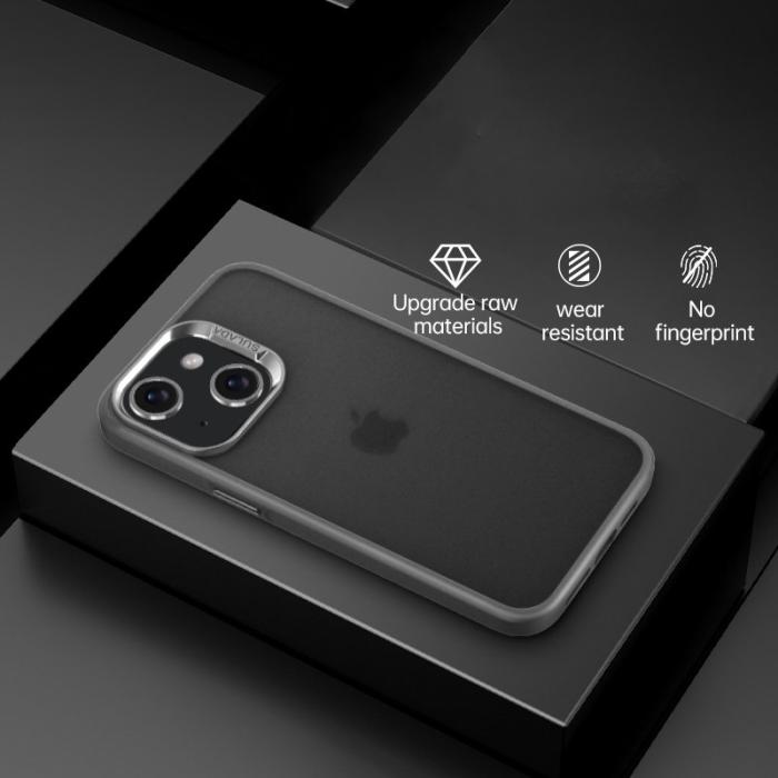 SULADA - SULADA iPhone 15 Skal PC+TPU Matt Ytbehandling Svart-Grå