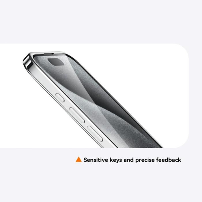 SULADA - SULADA iPhone 16 Plus Skal Electroplating Ultra Clear TPU - Svart