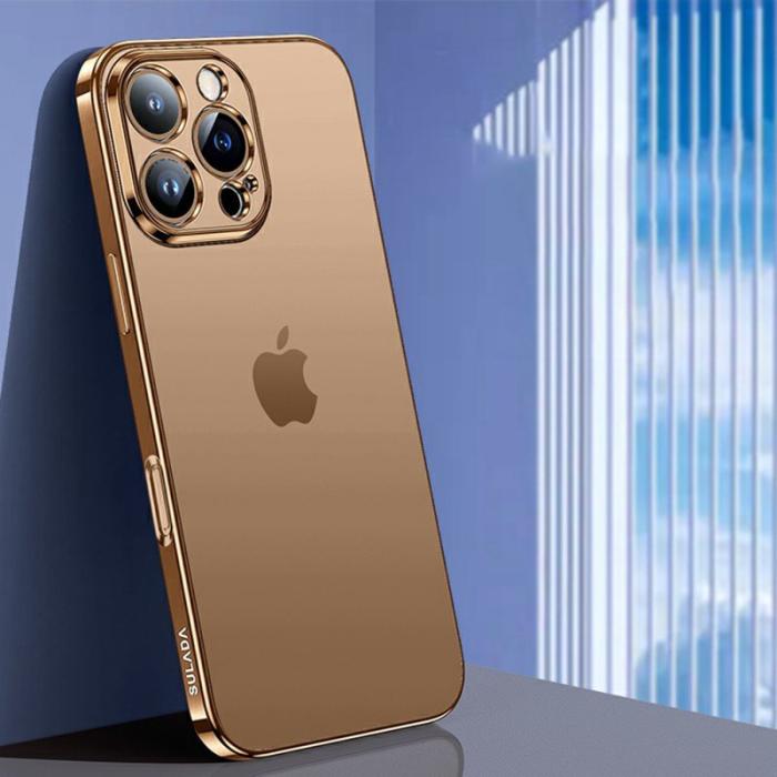 SULADA - SULADA iPhone 16 Pro Max Skal Electroplaterad AG Matt Guld