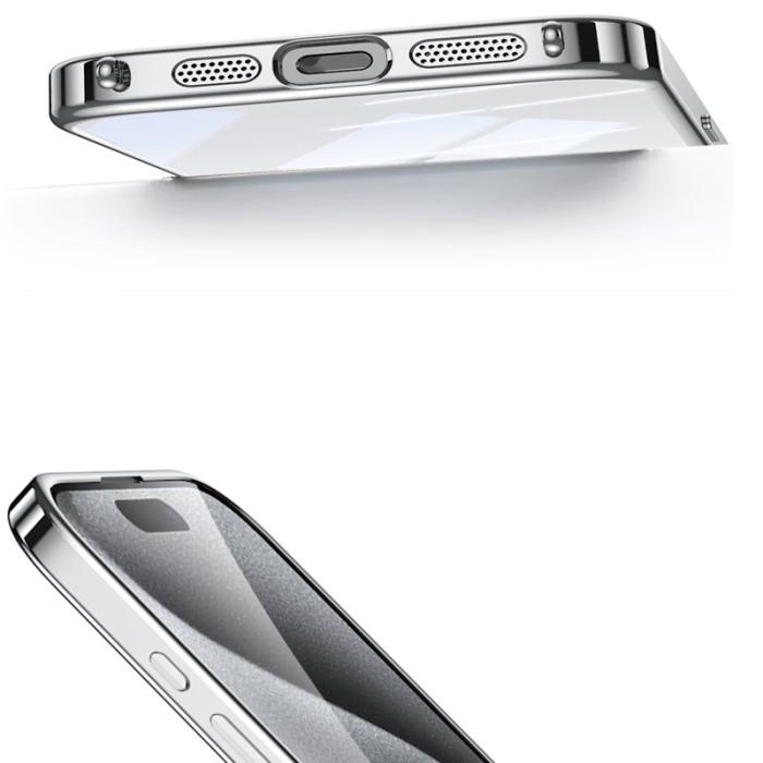 SULADA - SULADA iPhone 16 Pro Max Skal Electroplating TPU med Rem - Svart