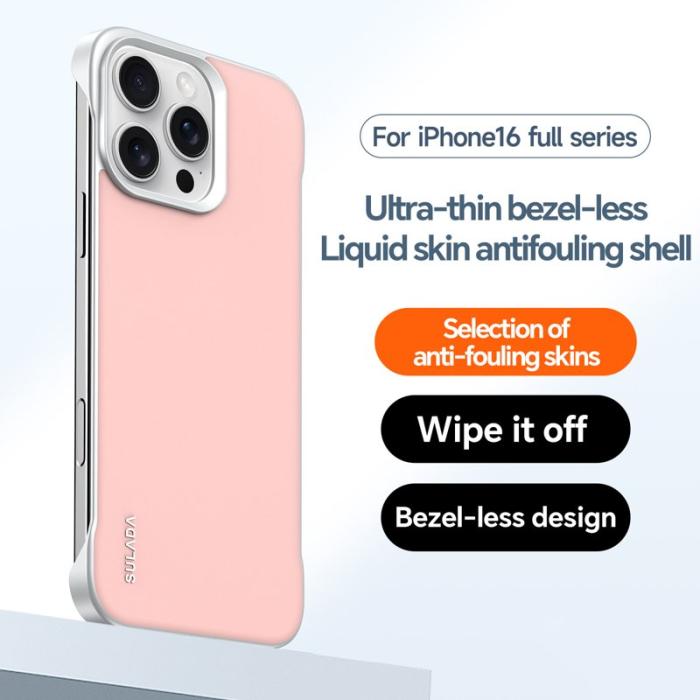 SULADA - SULADA iPhone 16 Pro Max Skal Frameless PU + PC Vit