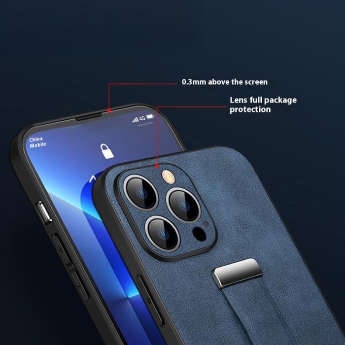 SULADA - SULADA iPhone 16 Pro Max Skal Läder Grön med Handledsrem