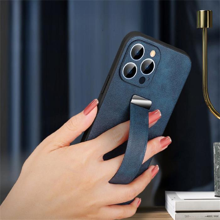 SULADA - SULADA iPhone 16 Pro Max Skal Läder med Handledsrem - Brun