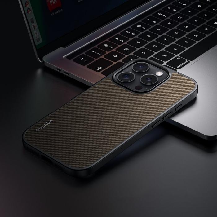 SULADA - SULADA iPhone 16 Pro Max Skal MagSafe PU+TPU - Brun