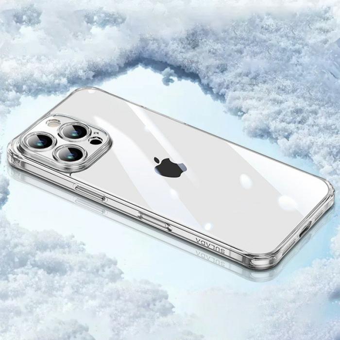 SULADA - SULADA iPhone 16 Pro Max Skal TPU + Härdat Glas Transparent