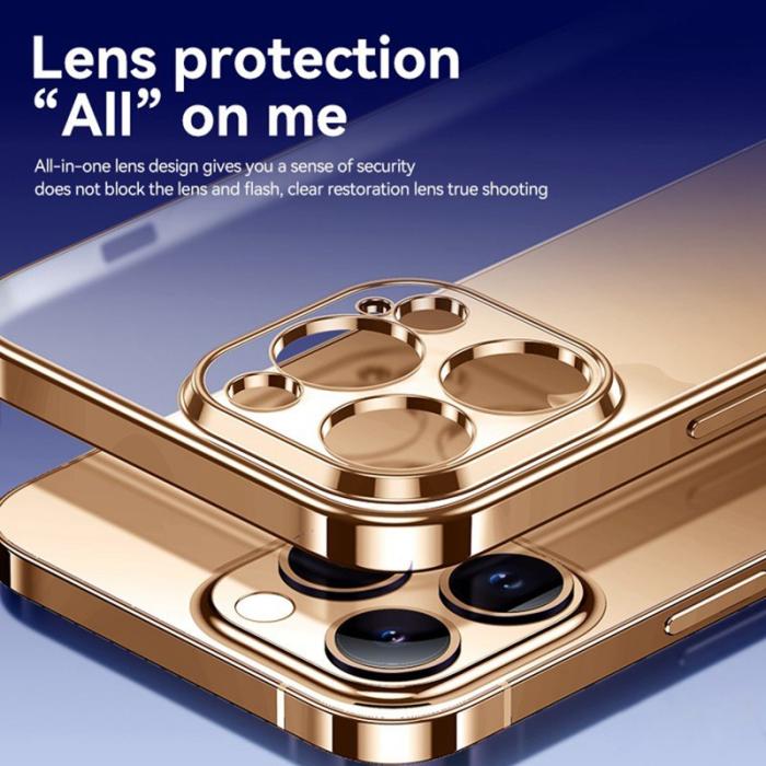 SULADA - SULADA iPhone 16 Pro Skal Electroplated AG Matte TPU Silver