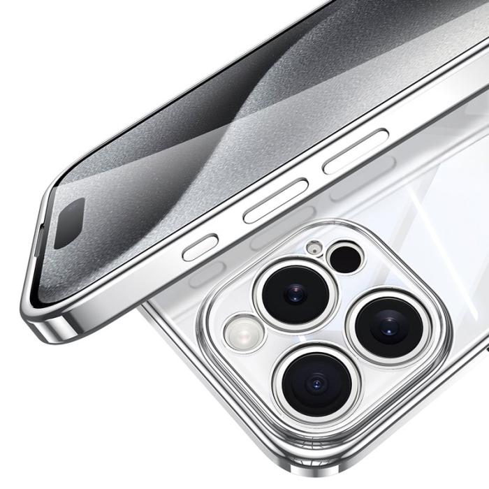 SULADA - SULADA iPhone 16 Pro Skal Electroplating Ultra Clear TPU Svart