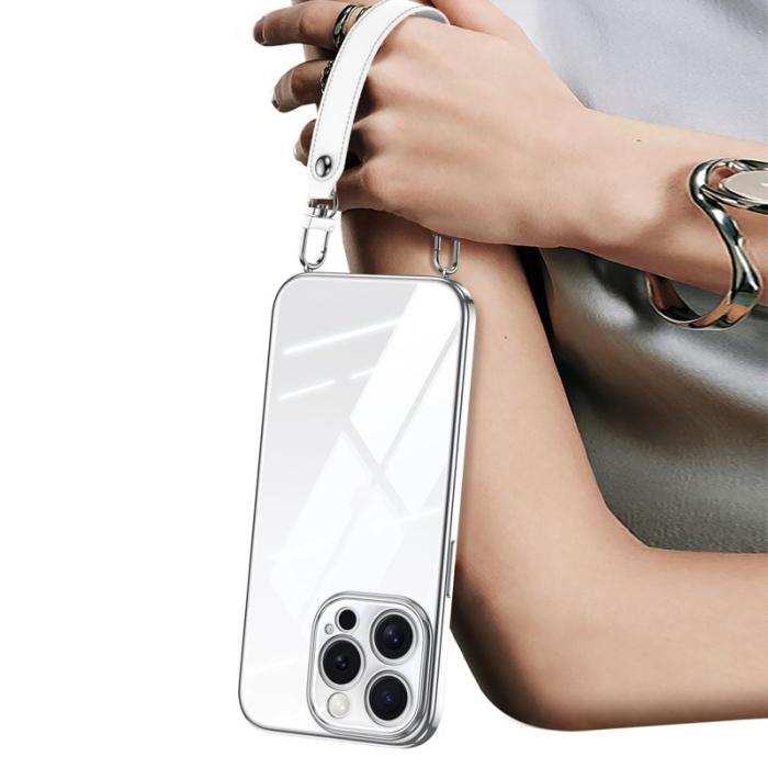 SULADA - SULADA iPhone 16 Pro Skal Electroplating Ultra Clear TPU Vit