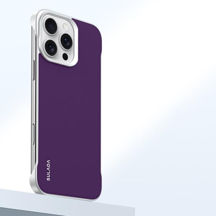 SULADA - SULADA iPhone 16 Pro Skal Frameless PU + PC Bakcover Lila