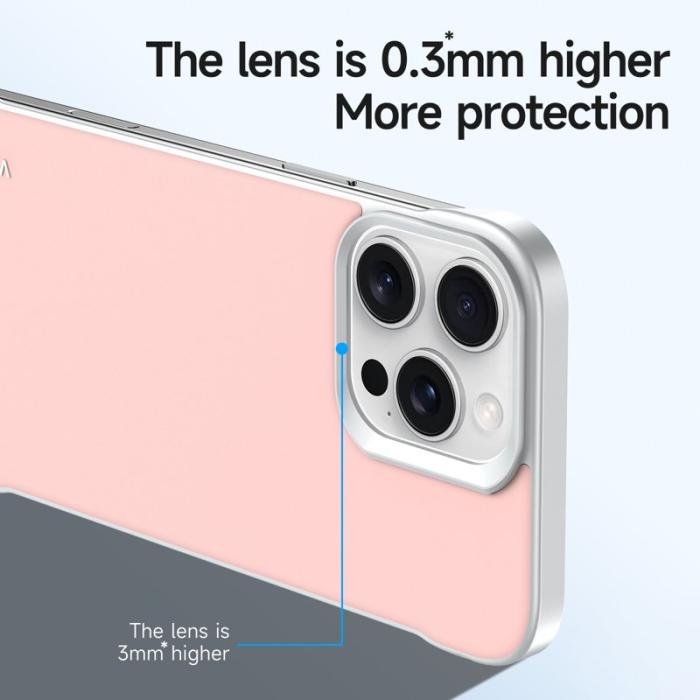 SULADA - SULADA iPhone 16 Pro Skal Frameless PU + PC Baksida Svart