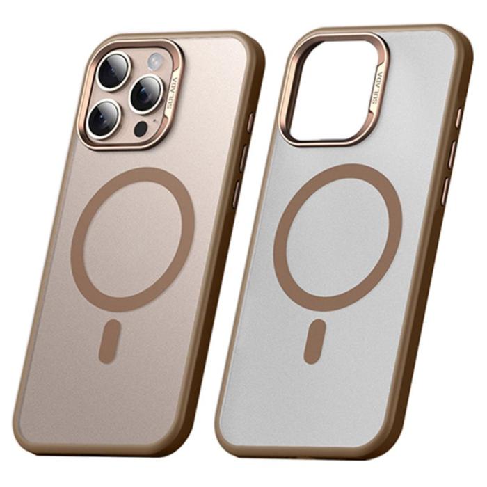 SULADA - SULADA iPhone 16 Pro Skal MagSafe Ultra-Tunn PC+TPU Guld