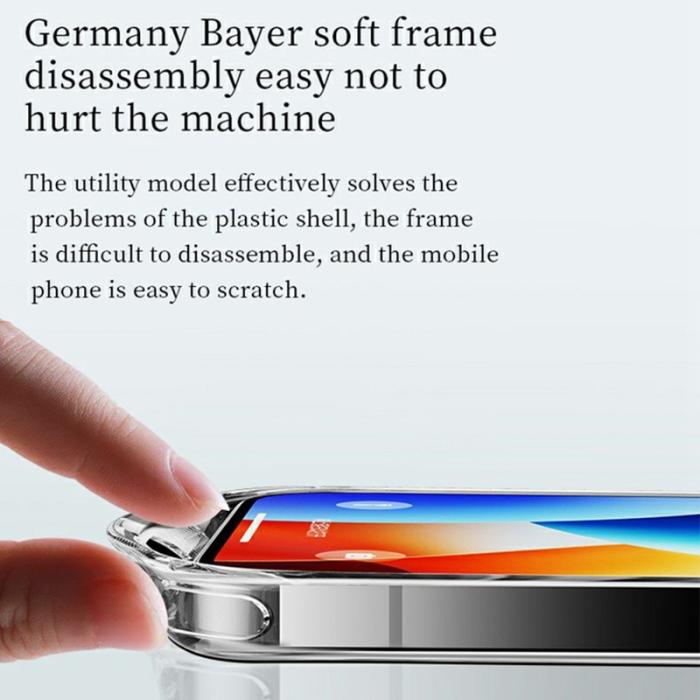 SULADA - SULADA iPhone 16 Pro Skal TPU + Härdat Glas Stöttålig Transparent