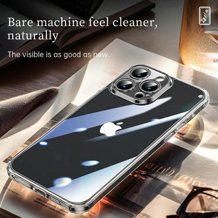 SULADA - SULADA iPhone 16 Pro Skal TPU + Härdat Glas Stöttålig Transparent