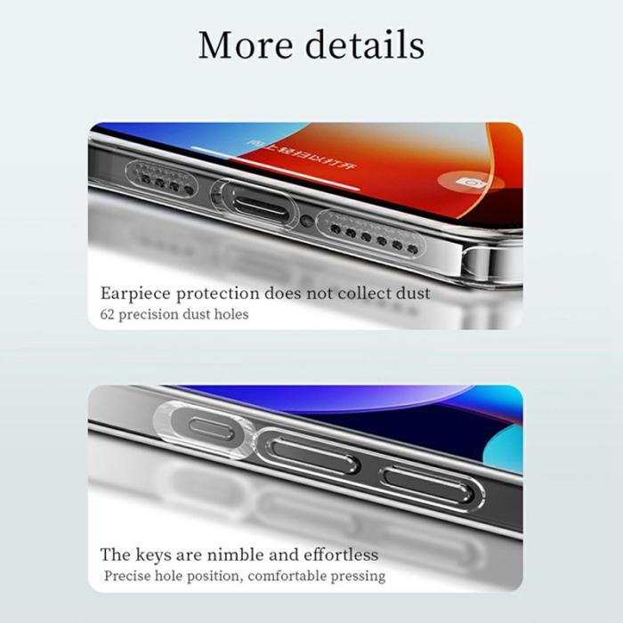 SULADA - SULADA iPhone 16 Pro Skal TPU + Härdat Glas Stöttålig Transparent