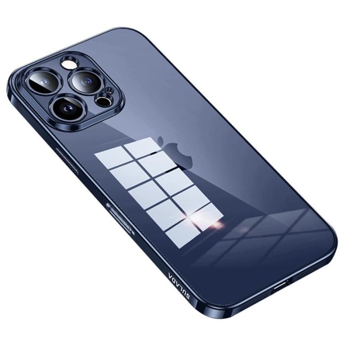 SULADA - SULADA iPhone 16 Pro Skal Ultra-Tunt Elektropläterat TPU Blå