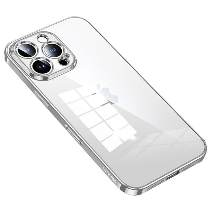 SULADA - SULADA iPhone 16 Pro Skal Ultra-Tunt TPU Klart Fodral Silver