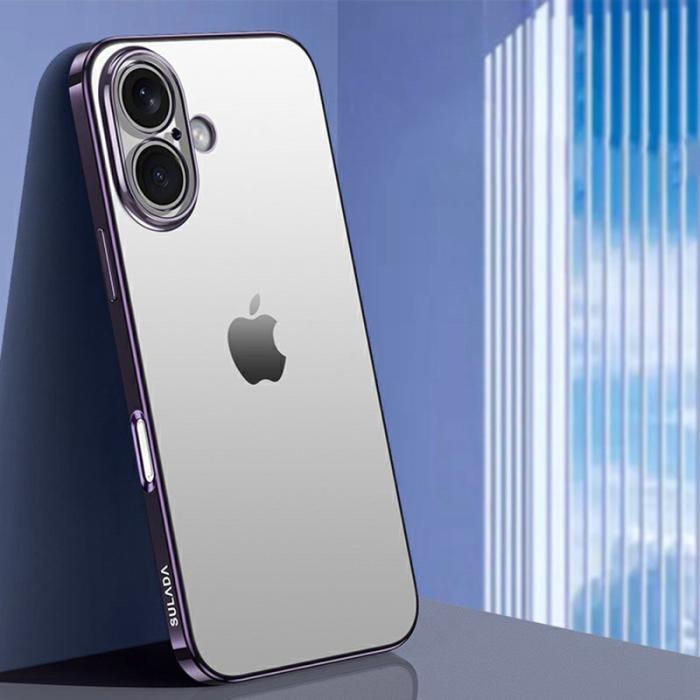 SULADA - SULADA iPhone 16 Skal Electroplated AG Matte TPU - Lila