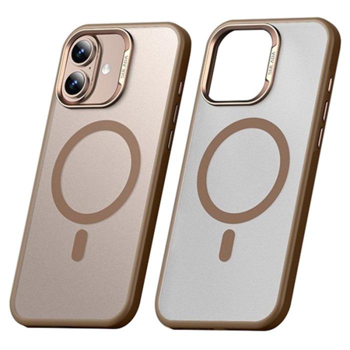 SULADA - SULADA iPhone 16 Skal MagSafe Ultra-Tunn PC+TPU Guld