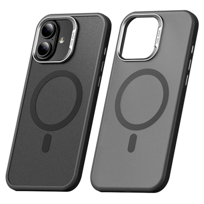 SULADA - SULADA iPhone 16 Skal MagSafe Ultra-Tunn PC+TPU Svart