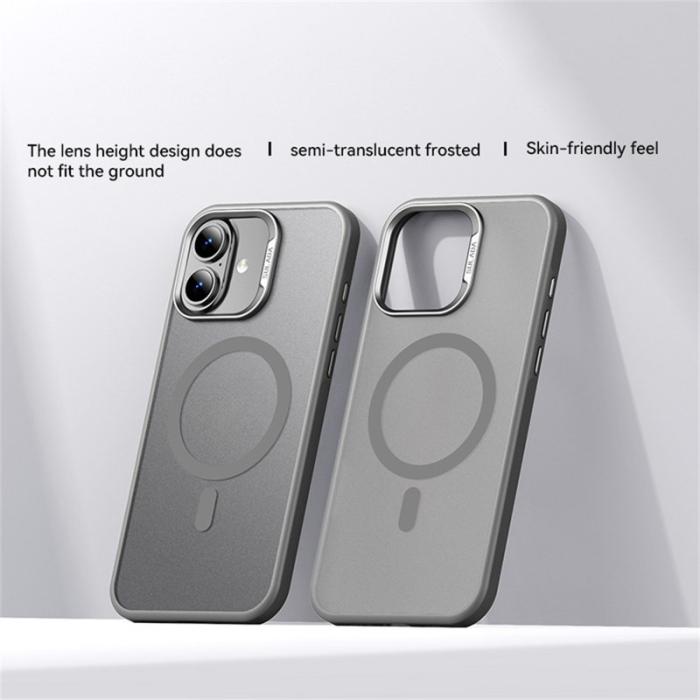 SULADA - SULADA iPhone 16 Skal MagSafe Ultra-Tunn PC+TPU Titanium Grey