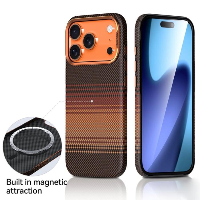 SULADA - SULADA iPhone 17 Pro Max Skal Hård PC Anti-Scratch Sunset Orange