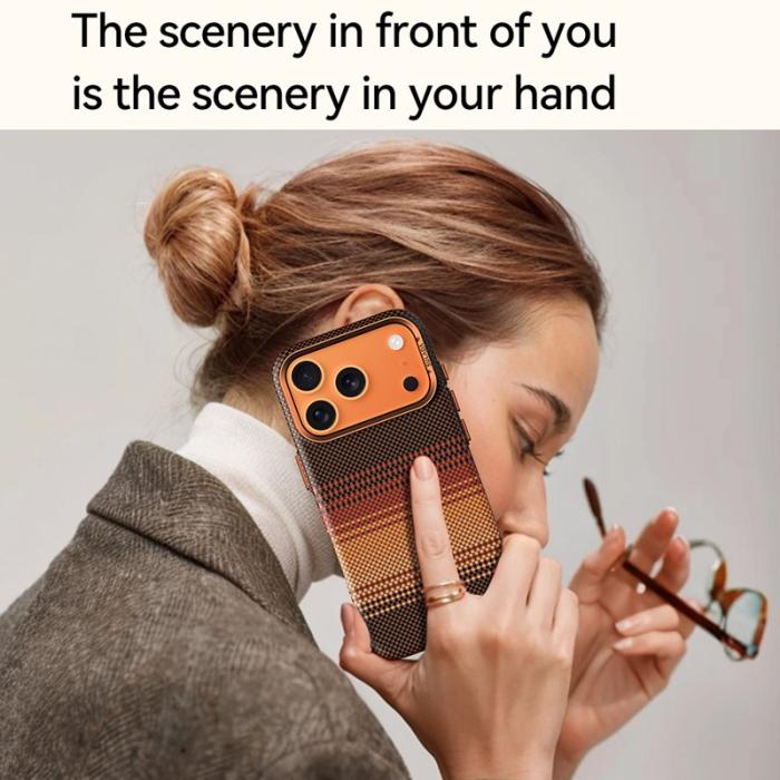 SULADA - SULADA iPhone 17 Pro Skal Hård PC Anti-Scratch Sunset Orange