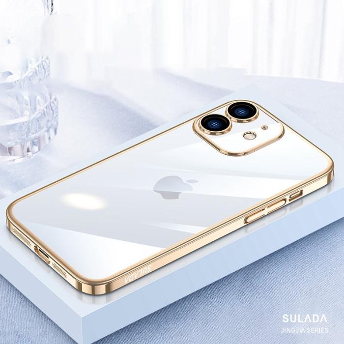 SULADA - SULADA JINGJIA iPhone 12 Skal Hård PC Electroplating Guld