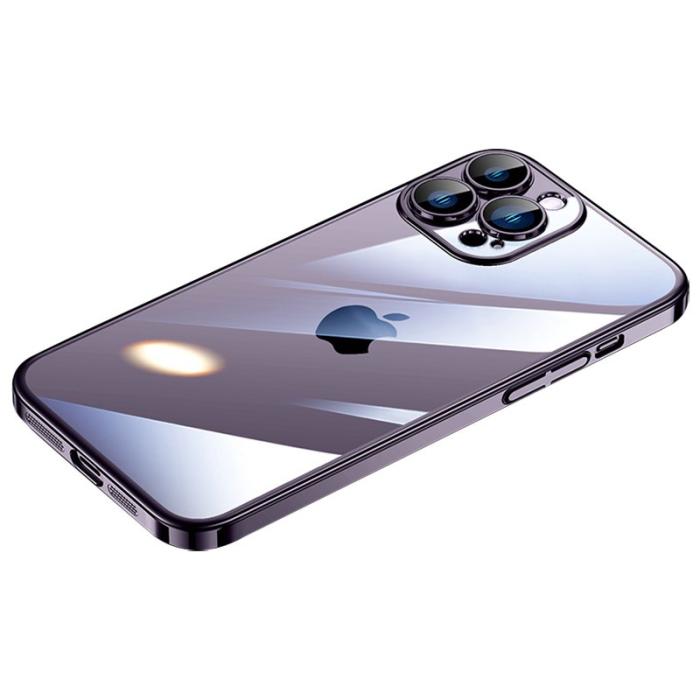 SULADA - SULADA JINGJIA iPhone 15 Pro Skal Hård PC Klarglas Lila