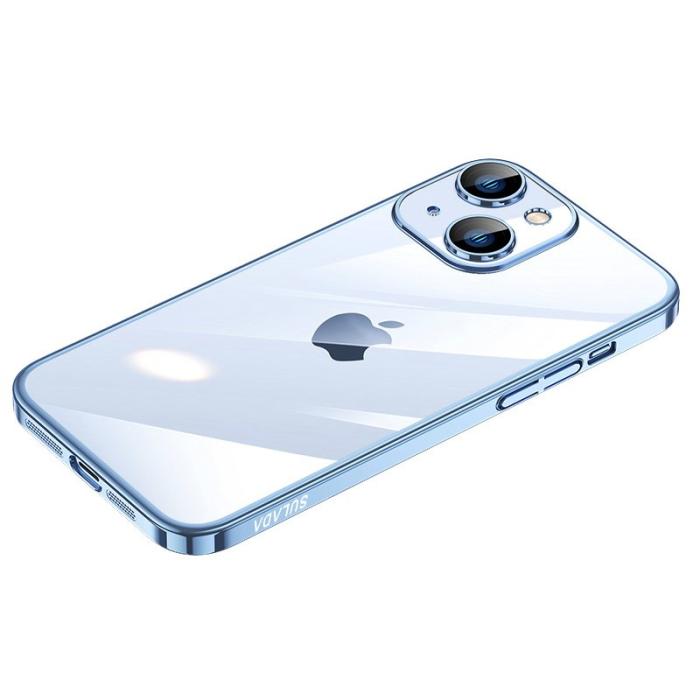 SULADA - SULADA JINGJIA iPhone 15 Skal Hård PC Klarglas Blå
